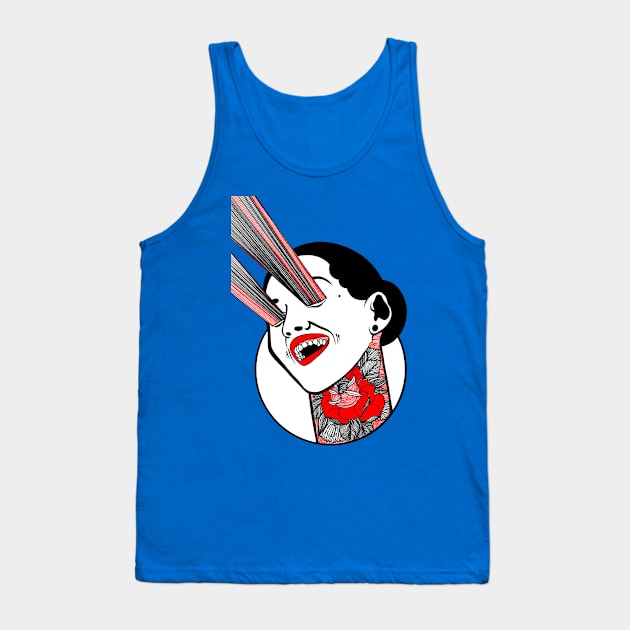 Shooting Rays Tank Top by FUN ART